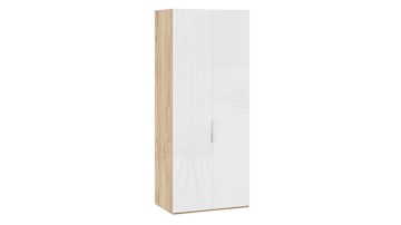 Шкаф для одежды Эмбер СМ-348.07.003 (Яблоня Беллуно/Белый глянец) в Симферополе
