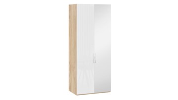 Шкаф для одежды Эмбер СМ-348.07.005 R (Яблоня Беллуно/Белый глянец) в Симферополе