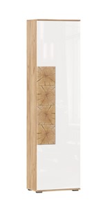 Шкаф одностворчатый Фиджи с декоративными накладками 659.300, Дуб Золотой/Белый в Симферополе