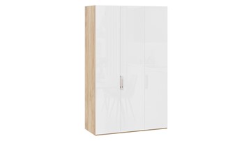 Шкаф для одежды Эмбер СМ-348.07.008 (Яблоня Беллуно/Белый глянец) в Симферополе
