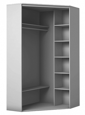 Шкаф угловой 2200х1103х1103, ХИТ У-22-4-11, белая шагрень в Симферополе - изображение 1