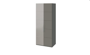 Шкаф Наоми с 1 зеркальной левой дверью, цвет Фон серый, Джут СМ-208.07.04 L в Симферополе