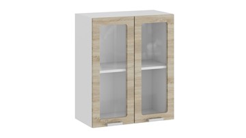 Навесной кухонный шкаф Гранита 1В6С (Белый/Дуб сонома) в Симферополе
