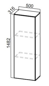 Кухонный пенал-надстройка Стайл, ПН500(912/316), МДФ в Симферополе
