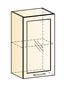 Шкаф навесной Яна L400 Н720 (1 дв. рам.) в Симферополе