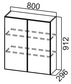 Кухонный шкаф Стайл, Ш800/912, МДФ в Симферополе