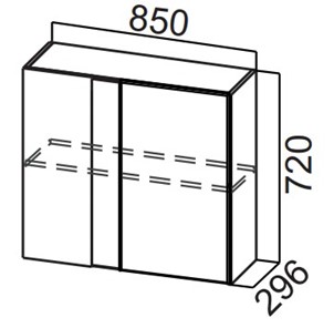 Кухонный угловой шкаф Стайл, Ш850у/720, МДФ в Симферополе