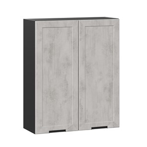 Кухонный шкаф 800 высокий Джамис ЛД 296.460.000.029, Чёрный/Белый камень в Симферополе