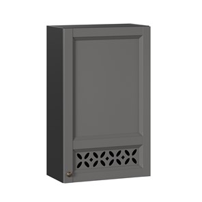 Кухонный навесной шкаф Амели-3 высокий 600 ЛД 299.450.000.047, Черный/Оникс серый в Симферополе