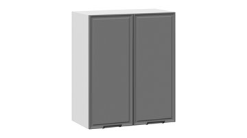 Навесной кухонный шкаф Белладжио 1В6 (Белый, Софт графит) в Симферополе