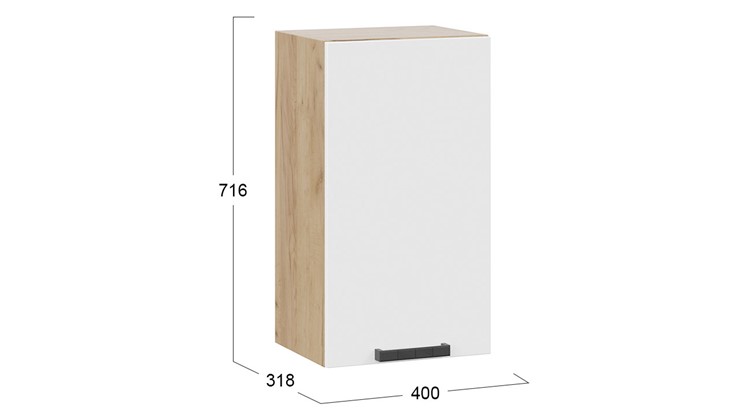 Кухонный шкаф Детройт 1В4 (Дуб крафт золотой/Белый глянец) в Симферополе - изображение 2
