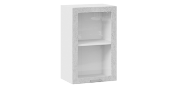 Кухонный навесной шкаф Гранита 1В45С (Белый/Бетон снежный) в Симферополе