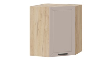 Навесной кухонный  угловой шкаф Лорас 1В6У (Дуб крафт золотой/Холст латте) в Симферополе