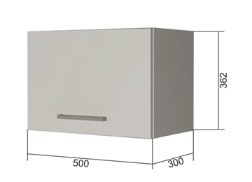 Кухонный шкаф В350, Белое гладкое Ламарти/Антрацит в Симферополе