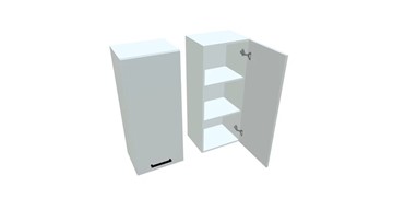 Навесной кухонный шкаф В9 45, Белое гладкое Ламарти/Белый в Симферополе