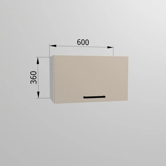 Навесной шкаф ВГ 60, Сатин/Белый в Симферополе - изображение 1