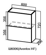 Барный навесной шкаф Модус, Ш600б/720, (Aventos HF), галифакс в Симферополе