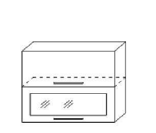 Шкаф кухонный Мыло, настенный с 2 откидными дверями 718*800*320, Ш2О 800 в Симферополе