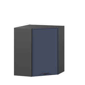 Настенный угловой шкаф Индиго ЛД 298.610.000.158, Чёрный/Тёмно-синий в Симферополе