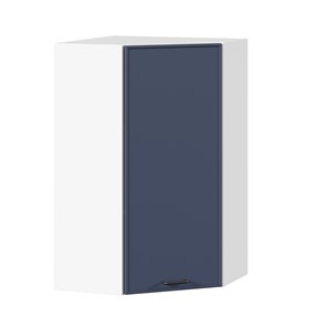 Шкаф угловой настенный высокий Индиго ЛД 298.620.000.117, Белый/Тёмно-синий в Симферополе