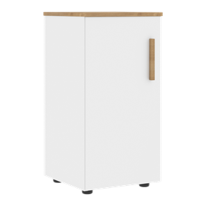 Шкаф колонна низкий с глухой левой дверью FORTA Белый-Дуб Гамильтон FLC 40.1 (L) (399х404х801) в Симферополе