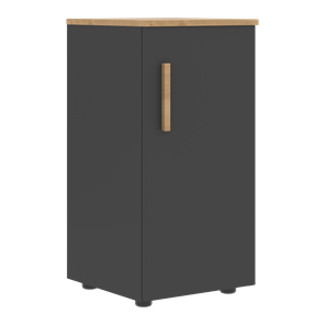 Низкий шкаф колонна с глухой дверью правой FORTA Графит-Дуб Гамильтон  FLC 40.1 (R) (399х404х801) в Симферополе