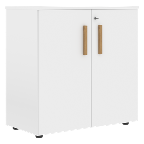 Низкий шкаф широкий с малыми дверцами FORTA Белый FLC 80.1(Z) (798х404х801) в Симферополе