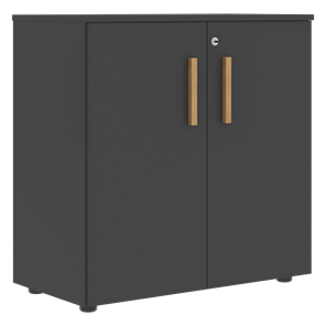 Низкий шкаф с малыми дверцами широкий FORTA Черный Графит FLC_80.1_Z__grafit.png FLC 80.1(Z) (798х404х801) в Симферополе