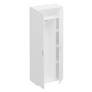 Шкаф для одежды с дополнением Комфорт КФ, белый премиум (80x38x200) К.531 ДШ в Симферополе