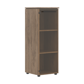 Средний шкаф колонна с глухой стеклянной дверью MORRIS TREND Антрацит/Кария Пальмира MMC 42.1 (429х423х821) в Симферополе