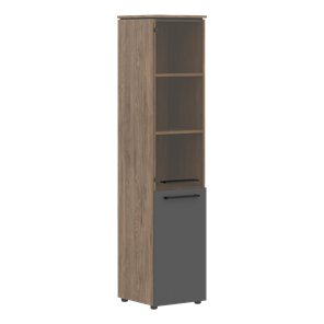 Шкаф высокий комбинированный MORRIS TREND Антрацит/Кария Пальмира MHC  42.2 (429х423х1956) в Симферополе