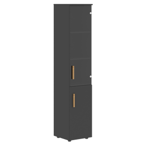 Высокий шкаф с глухой дверью колонна FORTA Черный Графит  FHC 40.2 (L/R) (399х404х1965) в Симферополе