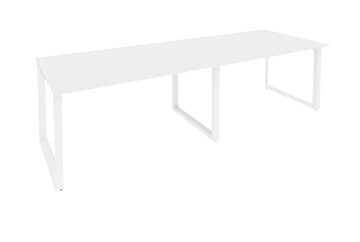 Офисный стол для переговоров O.MO-PRG-2.3 Белый/Белый бриллиант в Симферополе