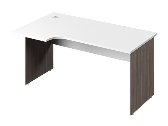 Письменный стол С-35 левый, цвет Белый/Джара Госфорт в Симферополе - изображение