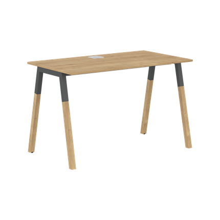 Письменный стол FORTA Дуб Гамильтон-Черный графит-Бук FST 1167 (1180х670х733) в Симферополе - изображение