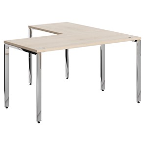 Письменный угловой  стол для персонала левый XTEN GLOSS  Бук Тиара  XGCT 1415.1 (L) (1400х1500х750) в Симферополе