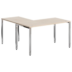Письменный угловой  стол для персонала правый XTEN GLOSS  Бук Тиара  XGCT 1415.1 (R) (1400х1500х750) в Симферополе