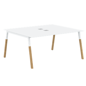 Переговорный стол FORTA Белый-Белый-Бук FWST 1513 (1580x1346x733) в Симферополе