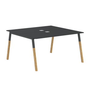 Стол для переговоров FORTA Черный Графит-Черный Графит-Бук  FWST 1313 (1380x1346x733) в Симферополе