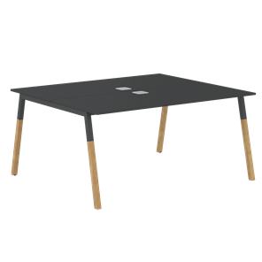 Стол для переговоров FORTA Черный Графит-Черный Графит-Бук FWST 1513 (1580x1346x733) в Симферополе