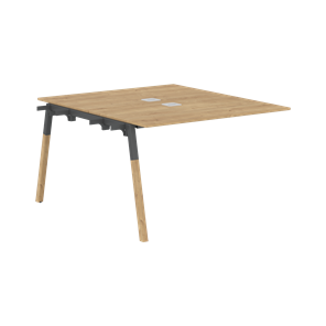 Переговорный стол FORTA Дуб Гамильтон-Черный графит-Бук FIWST 1113 (1180х1346х733) в Симферополе