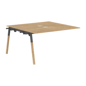 Переговорный стол FORTA Дуб Гамильтон-Черный графит-Бук FIWST 1313 (1380х1346х733) в Симферополе