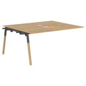 Переговорный стол FORTA Дуб Гамильтон-Черный графит-Бук FIWST 1513 (1580х1346х733) в Симферополе