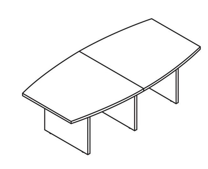Стол для переговоров MORRIS TREND Антрацит/Кария Пальмираа MCT 2412.1 (2400x1200x750) в Симферополе - изображение 1