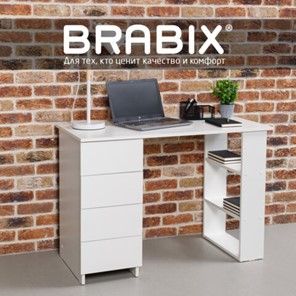 Письменный стол BRABIX "Scandi CD-016", 1100х500х750 мм, 4 ящика, белый, 641891, ЦБ013707-1 в Симферополе - предосмотр 9