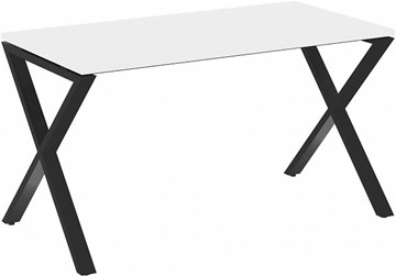 Письменный стол Loft VR.L-SRX-3.7, Белый Бриллиант/Черный металл в Симферополе
