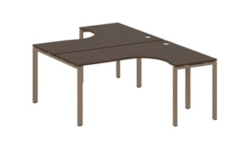 Письменный стол Metal System БП.РАС-СА-2.4 Венге/Мокко в Симферополе