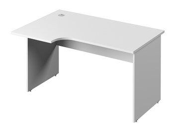 Эргономичный стол С-34 левый, цвет Белый в Симферополе