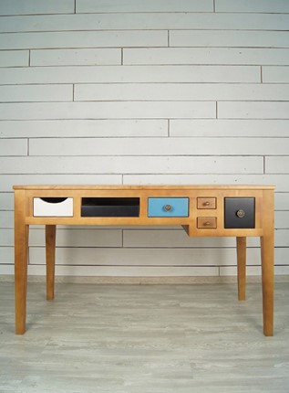 Стол письменный Aquarelle Birch с 6 ящиками (RE-12ETG/4) в Симферополе - изображение