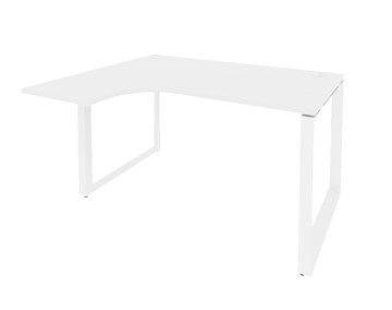 Письменный угловой стол O.MO-SA-3L Белый/Белый бриллиант в Симферополе